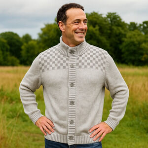 Method Cardigan Sweater Unisex XXLARGE Gray Mom Dad Cozy Fireside Fall Winter